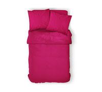 Housse de couette 100% coton 57 fils coloris jus de myrtille 240x260
