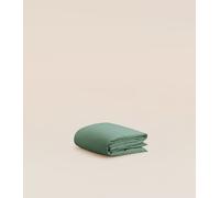 Housse de couette 100x140 cm - Percale de coton bio - Beige - Idéale toute saison - Confectionnée au Portugal - Tediber