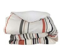 Housse de couette 140x200 cm coton HUGO beige/corail