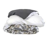 Housse de couette 140x200 cm coton SUMATRA gris Fusain