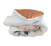 Housse de couette 140x200 cm en 100% percale de coton TIPI blanc