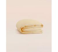 Housse de couette 140x200 cm - Percale de coton - Jaune - Idéale toute saison - Confectionnée au Portugal - Tediber