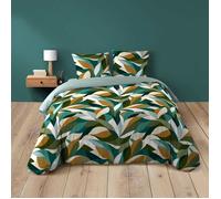 Douceur d'Intérieur Housse de couette Swan 200x200 cm 100% coton 42 fils + 2 taies Boutons-pression
