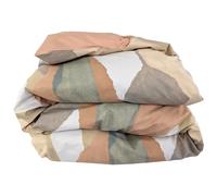 Housse de couette 200x200 cm percale de coton LAND CRAIE multicolore