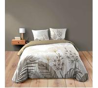 Douceur d'Intérieur Parure de lit 3 pièces Bastille 240 x 220 cm 100% coton Blanc