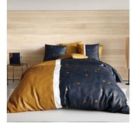 Housse de couette 240x220 BEL OR + 2 taies coton 57 fils