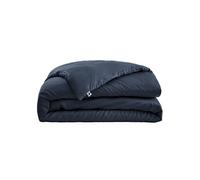 Housse de Couette 240x220cm 100 % Viscose de Bambou Bleu nuit - DALIA -