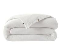 Housse de couette 260x240cm gaze de coton coloris Chantilly - INALIA - ALTOBUY Blanc