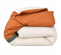 Housse de couette 280x240 cm percale 100% coton MACASSAR Cognac