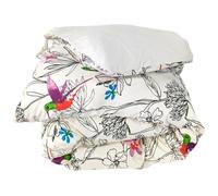 Tradilinge - Housse de Couette Faune et Flore Coton Ecru 300x240 cm