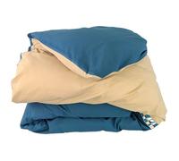 Housse de couette 300x240 cm en percale de coton LINOA bleu cobalt