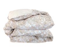 Housse de couette 300x240 cm percale de coton PALAZZO beige