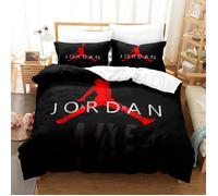 Housse de Couette 3D Basketball - Basket 89 - Noir - 220x240cm - Synthétique