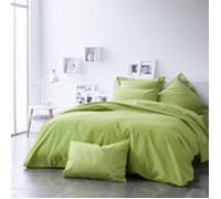 Housse de Couette - Bambou - 220x240 cm - Verte - Naturelle - Lavable en machine