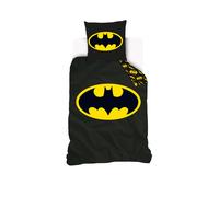 Housse De Couette Batman Logo Dc Comics Coton Noir 140X200 63X63