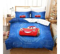 Housse De Couette Cars, Parure De Lit Car, Impression Num¿¿Rique D, Microfibre, Fermeture ¿¿Clair Hypoallerg¿¿Nique Single£¿Xcm£©