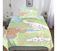 Housse De Couette Cinnamoroll D Motif Imprim¿¿ Parure De Lit Housses De Couettes Anime En Microfibre Avec Fermeture ¿¿Clai Parure De Couette Avec Taies
