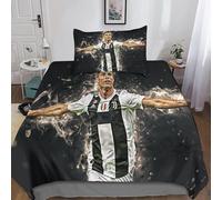 Housse De Couette Cristiano Ronaldo Imprim¿¿ Motif Parure De Lit Avec D'oreiller D Football De Imprim¿¿ Literie En Microfibre,Housses De Couettes Pour A