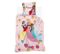 Housse De Couette Disney Princesses Coton Beige 140X200 63X63
