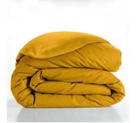 Douceur d'Intérieur Housse de couette Lina 240 x 220 cm 100 % coton Curry