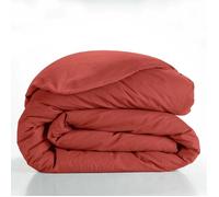Douceur d'Intérieur Housse de couette Lina 240 x 220 cm 100 % coton terracotta