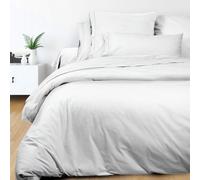 Soleil d'ocre, Percale Housse de Couette, Coton, Blanc, 220x240 cm