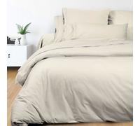 Soleil d'ocre, Percale Housse de Couette, Coton, Ecru, 220x240 cm