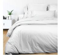 Soleil d'ocre, Percale Housse de Couette, Coton, Blanc, 260x240 cm