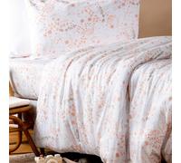 Housse De Couette En Coton Bio Pour Lit 1 Personne Yukari Douceur Yukari Peach 140X200