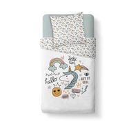 Housse de couette enfant 140x200 cm - Kids Kool 1.11 - Motifs - Bleu - Naturelle