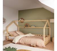 Housse De Couette Enfant Imprimée En Percale De Coton, Mini Vichy Beige Moyen 200X200