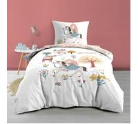Douceur d'Intérieur Housse de couette enfant Lilibelle réversible 140x200 cm 42 fils