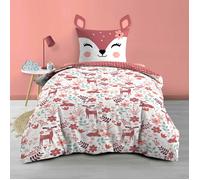 Housse de couette enfant réversible BICHETTE - 140 x 200 cm - 100% coton - 42 fils