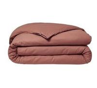 Housse de couette Essential - 140 x 200 cm - 1 personne - 100% Coton uni - Terracotta Terracotta G