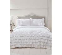Housse de couette et taie d'oreiller - RAPPORT - Blanc Flamenco - 135x200 cm - Lavable en machine - Classique