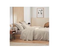 Housse de couette Grand Hôtel sable 200x200 Tradilinge