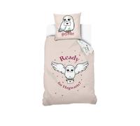 Housse De Couette Harry Potter Hedwige Coton Rose 140X200 63X63