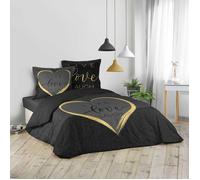 Housse de couette imprimée 220x240 cm + 2 taies 100% coton Crazy love