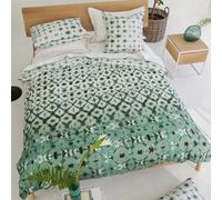 Housse de Couette imprimée en Percale de Coton, Karaoshi Celadon, 140 x 200 cm, Designers Guild