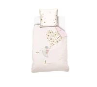 Housse De Couette Lili Gaufrette Ballerina Coton Ecru 140X200 63X63