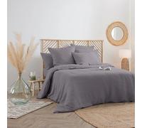 Housse de Couette Lin Adorable 240x220cm Gris Ardoise