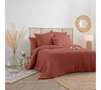 Housse de Couette Lin Adorable 260x240cm Terracotta