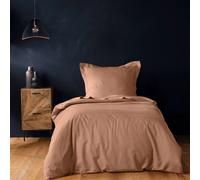 Douceur d'Intérieur Housse de couette Lina 140 x 200 cm 100% coton Rose Blush