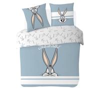 Housse De Couette Looney Tunes Bugs Bunny Coton Bleu 140X200 63X63