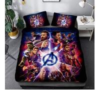 Housse De Couette Marvel The Avengers Ensemble De Literie The Avengers Hulk Iron-Man Captain America 200x200cm[342]