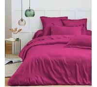 Housse de couette - MATIN CALIN - Prémium Magenta - 240 x 220 cm - 100% coton - Oeko-Tex®
