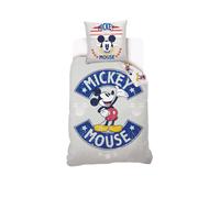 Housse De Couette Mickey Mouse Disney Coton Gris 140X200 63X63