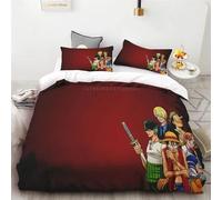 Housse De Couette One Piece Luffy Chopper Et Autres Affiches Style Dessin Anime Animation Pour Enfants Impression Hd Douce Confortable Respirante