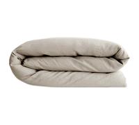 Housse de couette PALACE pur coton lavé 140x200 cm uni beige lin