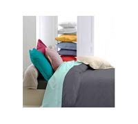 Housse de couette percale beige 140x200 cm - Tradilinge